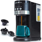 REVOTRA Single Serve Coffee Maker for Pods & Ground Coffee, 6 to 14oz Brew Sizes, Strong Brew Option, Fast Brewing, Compact Design with Removable 40oz Reservoir, Travel Mug Friendly