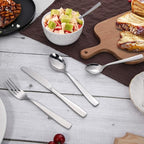 Hiware 72-Piece Silverware Set for 12, Stainless Steel Flatware Cutlery Set For Home Kitchen Restaurant Hotel, Mirror Polished, Dishwasher Safe