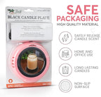 Large Candle Warmer Plate Safely Releases Scents Without a Flame - Used as Candle Jar Warmer, Coffee Warmer, Mug Warmer, Cup Warmer, Tea Warmer Desk in Your Home & Office, 1 Pack, Pink
