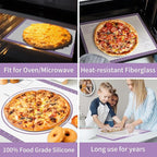 Non Stick Silicone Pastry Mat for Dough Rolling, Extra Large Silicone Baking Mat with Measurements, Baking sheet for Cookies Fondant Pie Crust, Purple 28X20 INCH