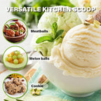 Cookie Scoop Set 1 Tablespoon, Size #60 Cookie Dough Scooper for Baking, 15 ml/0.5 oz Ice Cream Scoop, Acrylic Scoop, Comfortable Grip