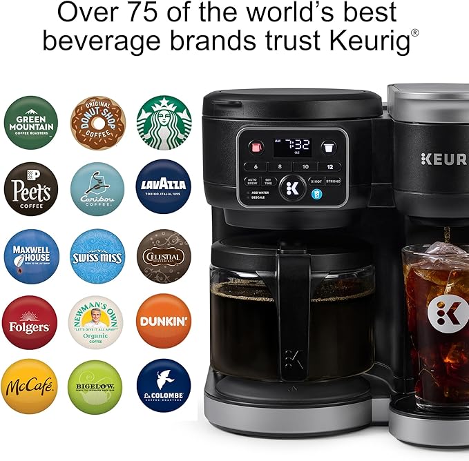 Keurig K-Duo Hot & Iced Single Serve & Carafe Coffee Maker, MultiStream Technology, 72oz Reservoir (Gen 2)