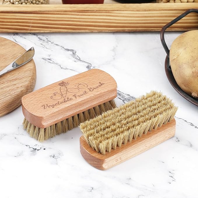 Vegetable Brush,Veggie Wash Brushes Potato Brush Cleaning Brush for Potato Carrot Cucumber and Fruits Vegetable Brush Scrubber for Food