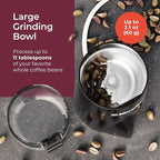 Mueller Living HyperGrind Precision Electric Spice/Coffee Grinder Mill with Large Grinding Capacity and Powerful Motor also for Spices, Herbs, Nuts, Grains, Black