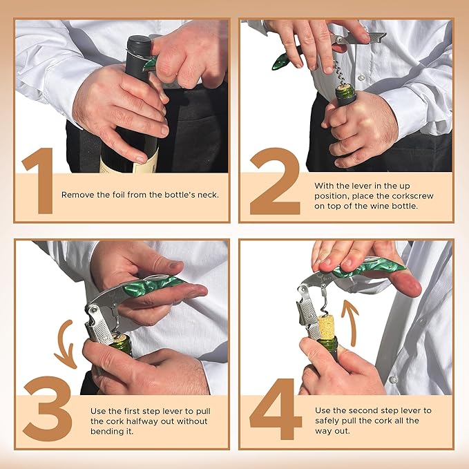 Wino Wine Key! - Professional Sommelier's Corkscrew Wine Opener