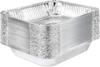 Stock Your Home 9x13 Aluminum Pans (20 Pack) - Disposable & Recyclable Foil Tray- Half Size Steam Table Deep Pans - Tin Foil Pans for Cooking, Heating, Storing, Prepping Food, BBQ, Grilling, Catering