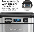 Hamilton Beach 12 Cup Programmable Coffee Maker, FrontFill Drip Coffee Maker