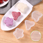 3 Pack Rice Ball Mold, Sushi Mold Diy Sushi Cooking Tools For Japanese Boxed Meal Children Bento,Kitchen Tools Sushi Plates Rice Ball Mold Non Stick Sushi Rice Making Kit (Transparent, Heart)