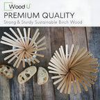 7" Wooden Coffee Stir Sticks - Sustainable Round-End Coffee Stirrers - 1000 Pcs Cocktail Stirrer