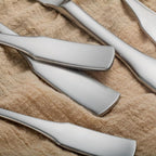 Alata Kate Satin 40-Piece Silverware Set,Service for 8,Stainless Steel Flatware Set,Matte Satin Polished Cutlery Set,Dishwasher Safe