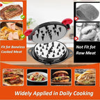 Chicken Shredder Tool Twist Pro - Large Meat Shredder for Chicken Breast, Pulled Pork, Beef with Upgraded Stainless Steel Spikes Wall Mounted Design BPA-Free Kitchen Essentials Gadgets (Red/Black)