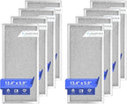 Nispira WB06X10596 Microwave Replacement Grease Filter 13.4" x 5.9" Compatible with GE Whirlpool Maytag Microwave Range Hood WB06X10596, 8 Packs