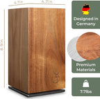 WALDWERK Magnetic Knife Holder Made of Acacia Wood - 360 degree rotatable Knife Block Without Knives - Knife Block - Knife Holder
