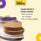 Wilton Bake-Even Cake Pan Strips - Use Cake Strips on Baking Pans for Evenly Baked Cakes, 6-Piece Set, (2) 35 x 1.5-Inch, (2) 25 x 1.5-Inch and (2) 10 x 1.5-Inch