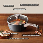 SENSARTE 1.5 & 2.5 Quart Sauce Pan Sets with Lid, Cooking Pots Set, Nonstick Saucepan Set with Pour Spout, Small Kitchen Pot, Non toxic Saucepot, Induction Comptable, Easy to Clean, PFOA Free
