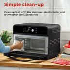 Instant Pot Omni 19QT/18L Toaster Oven Air Fryer, 7-in-1 Functions, Fits 12" Pizza, Crisps, Broils, Bakes, Roasts, Toasts, Warms, Convection, 100+ In-App Recipes, from the Makers of Instant Pot, Black