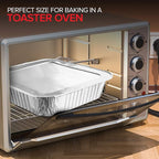 8x8 Foil Pans with Lids (10 Pack) 8 Inch Square Aluminum Pans with Covers - Foil Pans and Foil Lids - Disposable Food Containers Great for Baking Cake, Cooking, Heating, Storing, Prepping Food