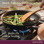 Anolon Advanced Home Hard-Anodized Nonstick Wide Stock Pot/Stockpot (7.5-Quart, Onyx)