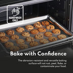 New Star Foodservice Commercial-Grade 18-Gauge Aluminum Sheet Pan/Bun Pan (15 L x21 W x1 H (Two Thirds size) Measure Oven)