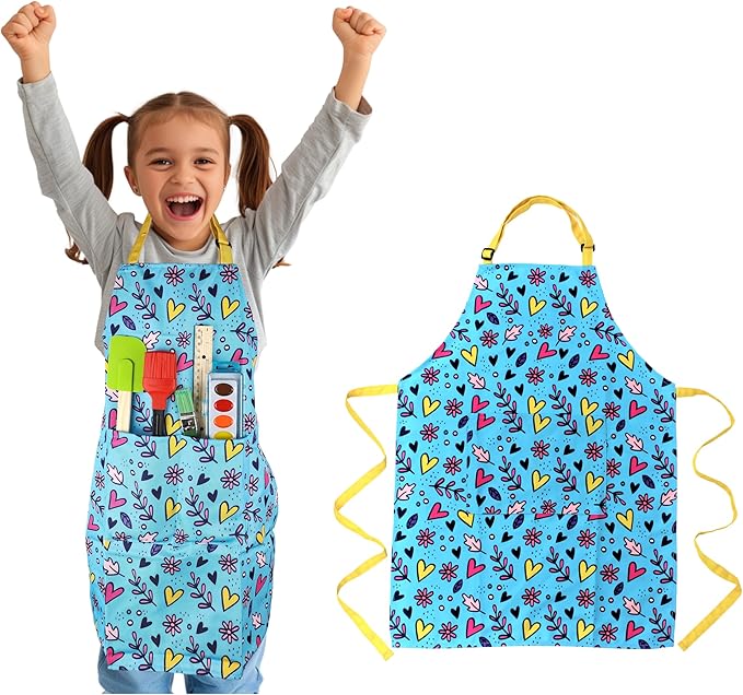 Kids Apron - cooking, gardening, artist, painting, cleaning, baking, pottery, chef, kitchen - gift boys, girls