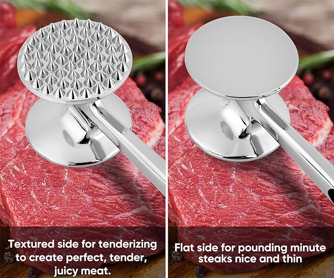 Meat Tenderizer Kitchen Mallet Hammer Tool Manual Pounder For Tenderizing Chicken Steak Beef Poultry
