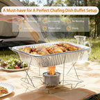 Aluminum Foil Pans 9x13 - Disposable Half Size Deep Steam Table Tin Foil Pans for Oven Baking Cake, Roasting Turkey, Food Prepping, Storing, Freezing, Chafing (30 Pack)