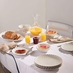Lenox 893544 French Perle Scallop 4-Piece Accent Plate Set, Matte, Off-White