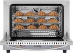 KoolMore 19 in. Countertop Convection Oven for Quarter-Size Pans with 3 Racks 1440W of Power in Stainless-Steel, 0.8 cu. ft. ETL Listed (KM-CTCO-08)