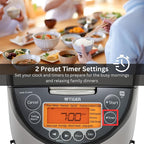 Tiger Corporation JKT-D18U 10-Cup Capacity Induction Heating Electric Rice Cooker with 12 Menu Setting, 24-Hour Keep Warm Setting, Spatula and Measuring Cup (Black and Stainless Steel)
