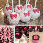 YunKo W0770 8 Mini Bows Silicone Fondant Molds Chocolate Sugar Candy Cake Pop Bow Craft Molds DIY Cake Decorating