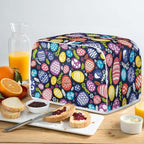 JEOCODY Easter Toaster Cover Egg Print Toaster Covers 2 Slice Wide Slot Dustproof Fingerprint Protectors and Greasy Protection Anti-sputtering Machine Washable Women Gift