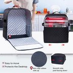 BAGSPRITE Stand Mixer Cover with Appliance Sliders Base Compatible with KitchenAid Mixer-Storage Bag for 4.5/5 Quart with Pockets for Kitchen Aid Accessories and Attachments