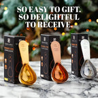 Apace Living Coffee Scoop (Set of 2) - 2 Tablespoon (2 Tbsp / 1/8 Cup / 1 oz) - The Best Stainless Steel Measuring Spoons for Coffee, Tea, and More