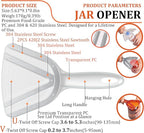 Uinxan Jar Opener for Weak Hand & Seniors with Arthritis,Easy Twist Off Bottle Caps,Patent | Unique Kitchen Gadgets,Handheld Lid Top Open for Elderly/Women/Men (Transparent)