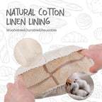 DOYOLLA Round Bread Dough Proofing Rising Rattan Baskets(Set of 2, 9 inch) w/Liners for Home Sourdough Bread Bakers