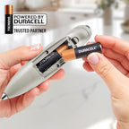 Zulay Kitchen Milk Frother Handheld Electric Whisk with AA Duracell Batteries – Durable Drink Mixer for Coffee, Lattes, Cappuccinos & More - Gray