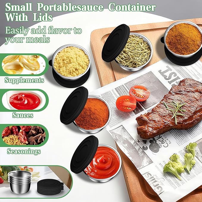 Mixing Bowls with Lids Set, 27Pcs Stainless Steel Nesting Mixing Bowls Set for Kitchen Cooking & Storage, Metal Salad Bowls with Colander, Strainer, Grater & Dressing Containers, Kitchen Gadgets Black