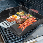 Universal Cast Iron Flat Top Griddle for Gas/Stove/Electric/Charcoal Grill,23" X 16 BBQ Griddle Insert for Weber Camp Chef Nexgrill StoveTop Griddle,Tailgating Nonstick Coating Cooking Skillet Pan,1PC
