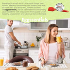Eggssentials Egg Poacher Pan Nonstick Coating - Poached Egg Cooker, Stainless Steel Egg Poaching Pan PFOA Free with Spatula, Poached Egg Maker, Egg Poachers Cookware