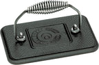 Lodge Pre-Seasoned Cast Iron Grill Press with Cool-Grip Spiral Handle, 4.5 inch X 6.75 inch, Black