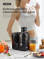 Juicer Machines, Juilist 3" Wide Mouth Juicer Extractor, for Vegetable and Fruit with 3-Speed Setting, 400W Motor, Easy to Clean, Black