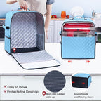 BAGSPRITE Stand Mixer Cover with Appliance Sliders Base Compatible with KitchenAid Mixer-Storage Bag for 4.5/5 Quart with Pockets for Kitchen Aid Accessories and Attachments