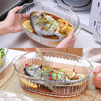 M MCIRCO 4-Piece Glass Casserole Baking Dish, Set of 2 Casseroles With Glass Lids, 1.9 Qt and 3 Qt
