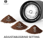 TIMEMORE Chestnut C2S Manual Coffee Grinder - Full Metal Body, 25g Capacity, CNC Stainless Steel Conical Burr, Adjustable Grind Setting, Double Bearing, Portable Hand Grinder, Black