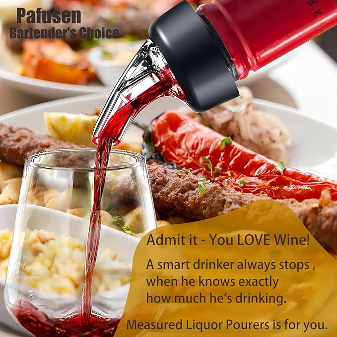 12 Pack Measured Liquor Pour Spout, Liquor Bottle Pourers, Measure Pour Spout for Liquor Bottles, Bottle Pourers for Alcohol, Shot Pourer Cocktail Liquor Dispenser Bar Bartending Tool -1.5oz/45ml