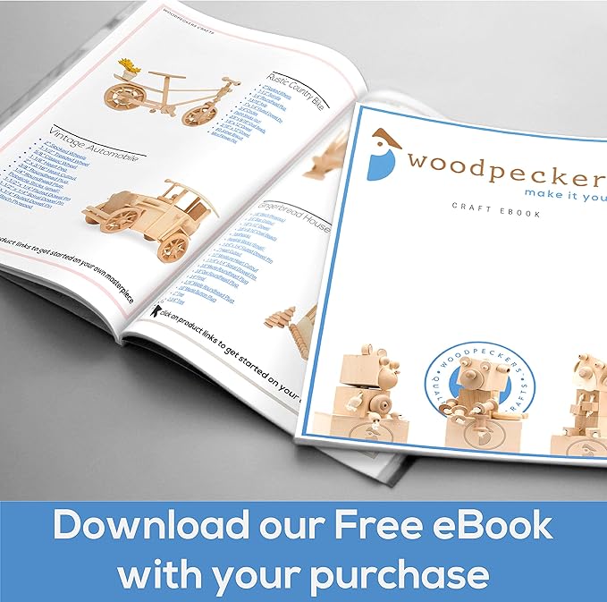 Wooden Mini Rolling Pin, 1-1/2 inches, Pack of 50, Perfect for Scrapbook Projects, Miniatures, Party Decor, and Crafts, by Woodpeckers