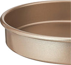 Cuisinart 9-Inch Chef's Classic Nonstick Bakeware Round Cake Pan, Champagne (Pack of 6)