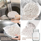 Sukh 0.94LB Pie Weights for Baking - Ceramic Pie Crust Weights Beans Reusable,Natural Ceramic Stoneware for Blind Baking Items,Homemade Kitchen Must Have,Round Household Steam Oven Stone
