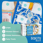 BāKIT Box Greek Koulourakia Cookie Kit, Kids Baking Gift with Printed Recipe & Activity Guide, Make Greek Twist Cookies + Learn Words & Symbols