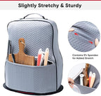 BAGSPRITE Stretchy Stand Mixer Cover with Appliance Slider- Washable Appliance Cover Compatible with Kitchenaid Mixer5/4.5 Quart - Dust Cover with Pockets for Kitchen Aid Accessories and Attachments